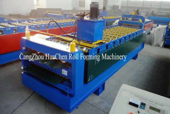 Trapezoidal Roof Wall Panel Cold Roll Former Galvanized Steel High Speed
