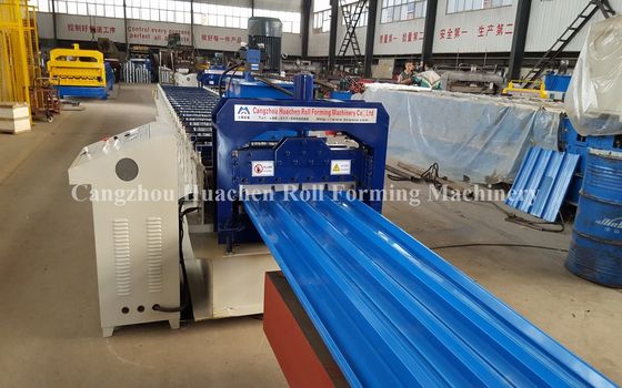 8-12m / Min Speed Roofing Sheet Roll Forming Machine 7.5kw 380v 50hz