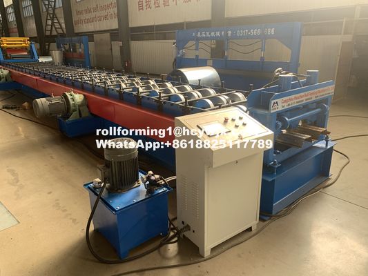Barbados Panel 850mm Floor Deck Roll Forming Machine Kontrol Plc