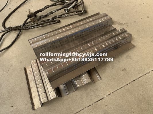 Barbados Panel 850mm Floor Deck Roll Forming Machine Kontrol Plc