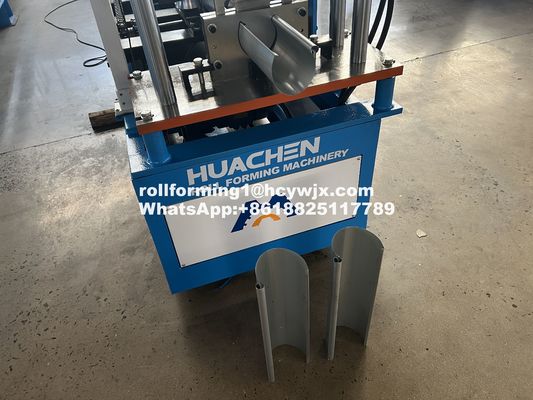 setengah putaran Rain Gutter Roll Forming Equipment 19 Rows Rollers