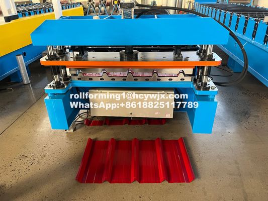 Ibr 0.7mm Roofing Sheet Roll Forming Machine Untuk Pasar Dominika