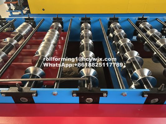 Ibr 0.7mm Roofing Sheet Roll Forming Machine Untuk Pasar Dominika