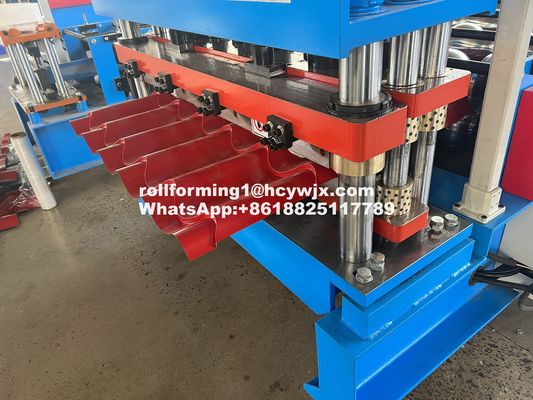 Mesin Roll Forming Genteng Mengkilap Atap, Peralatan Roll Forming Logam Berkecepatan Tinggi