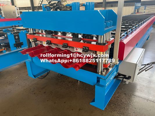 Plc 0.3mm Tile Roll Forming Machine Kecepatan Cepat