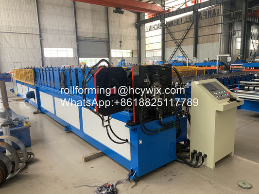 76.2x101.6mm persegi panjang Downspout Roll Forming Machine Untuk Downpipe Air Hujan