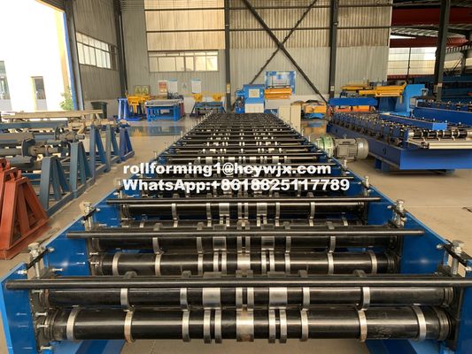 1.5 Inch Double Row Steel Rollforming Machines Untuk Container Pengiriman Profil Sisi