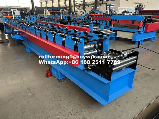 17 Stasiun Roller 333mm Semi Round Gutter Roll Forming Machine