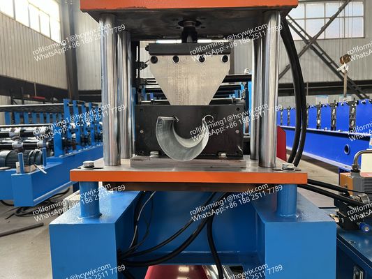 Precision Gutter Making Machine PLC Dan Konverter Dikendalikan