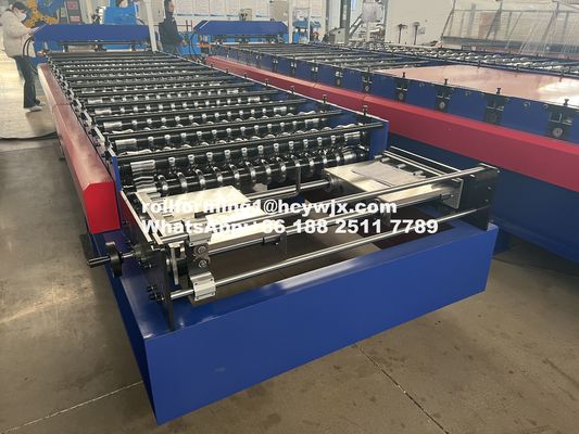 PLC dikendalikan pasar Meksiko corrugated roll Forming Machine Dengan 5.5KW daya