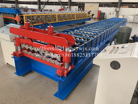 Big Wave Corrugated Roll Forming Machine Dengan Omron Encoder