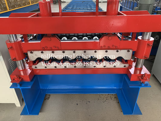 Big Wave Corrugated Roll Forming Machine Dengan Omron Encoder