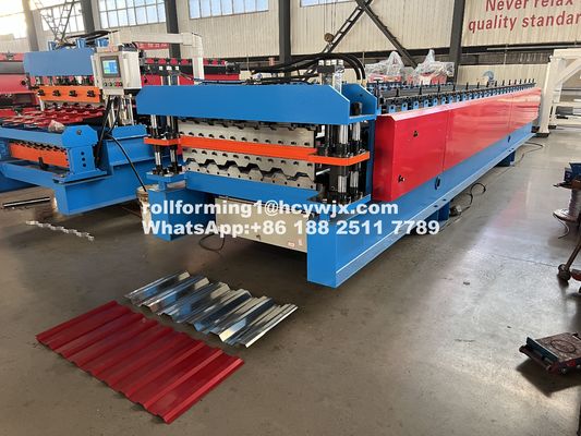 0.3-0.6mm 5.5KW Daya Double Layer Roll Forming Machine