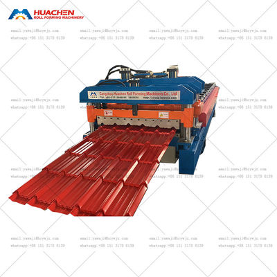 5.5Kw 12 Stasiun Metal Kaca Genteng Atap Roll Forming Machine