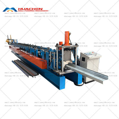 7.5KW Chain Drive Disesuaikan Otomatis CZ Purlin Mesin Produksi