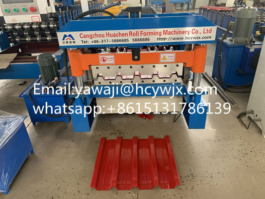 Trapezoidal Roof Sheet Forming Machine / Roll Forming Sheet IBR Roof Sheet Making Machine Mesin untuk membuat lembaran atap