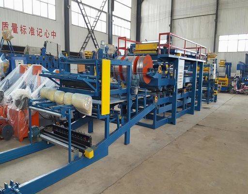 Mesin Roll Forming Panel Sandwich Logam Ganda dengan Lebar Pengembangan 1000 mm, Kecepatan Produksi 0-5 m/menit, dan Ketebalan Produk 50-250 mm
