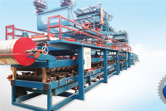 Dinding / Atap Sandwich Panel Roll Forming Machine Mesin Pelat Sandwich Batu Wool
