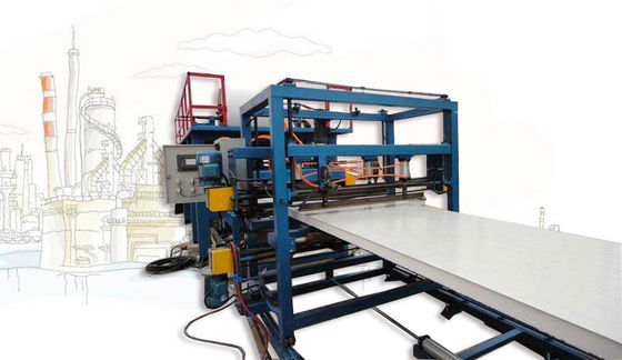 Rock Wool Sandwich Panel Line Produksi Roll Membentuk Mesin 250mm Ketebalan