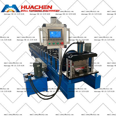 Mesin Membentuk Roof Roll Hydraulic yang tahan lama dengan ketebalan bahan 0,3-0,6mm dan bahan pemotong CR12