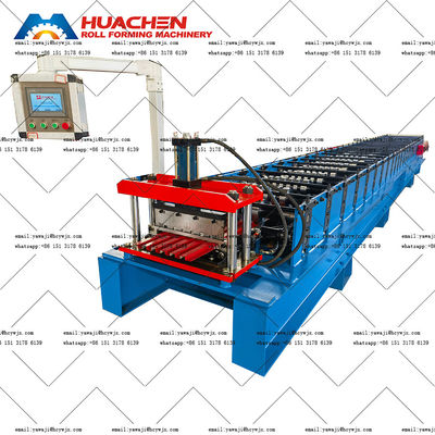 Big Span Roof Roll Forming Machine Untuk 0,3-0,6mm