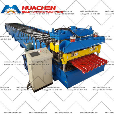 Chain Drive Kaca Tile Forming Machine 380v 50Hz 3 Fase