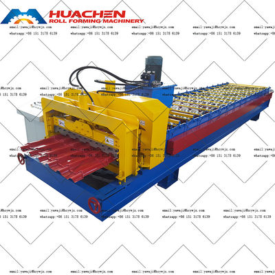 PPGI / GI Automatic Roofing Glazed Tile Roll Forming Machine
