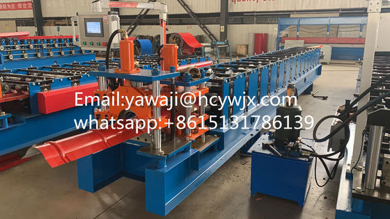0.3mm - 0.8mm Kecepatan Tinggi Ridge Cap Roll Forming Machine 380V 50HZ 3