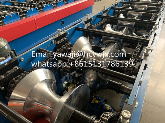 0.3mm - 0.8mm Kecepatan Tinggi Ridge Cap Roll Forming Machine 380V 50HZ 3
