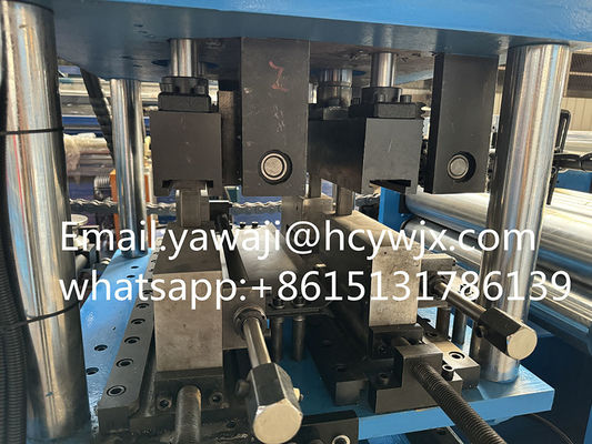 Hydraulic Cutting Galvanized Steel OMEGA Purlin Roll Forming Machine Dengan CE