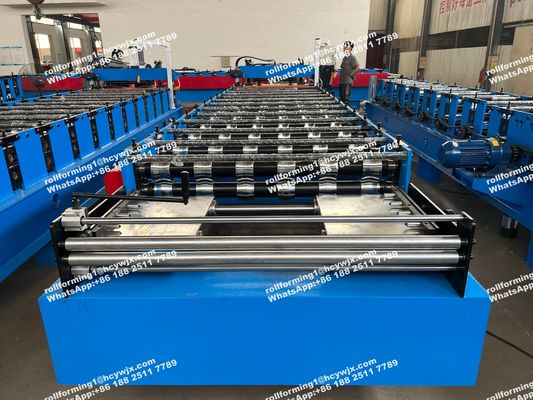 1250mm Galvanized Sheet Metal Roll Forming Machines 5.5kw Kekuatan
