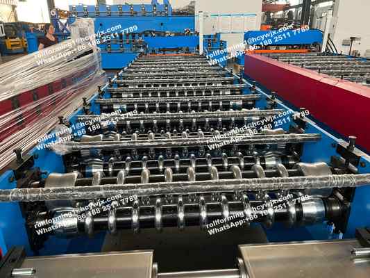 Baja Silo PPGI Mesin Roll Forming Bergelombang Untuk Lembaran Atap 0.7mm