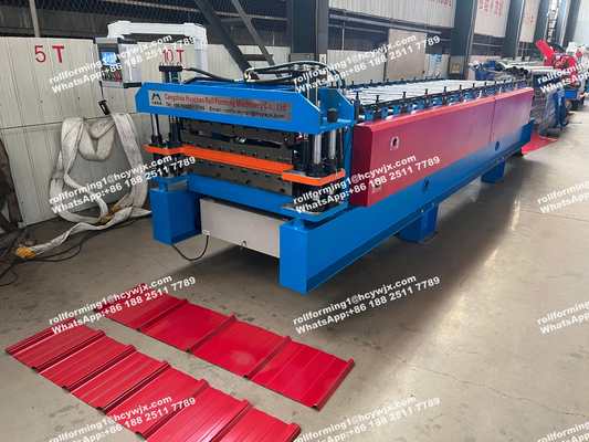Ethiopia 300 400 Double Roll Mantan Double Layer Roll Forming Mesin
