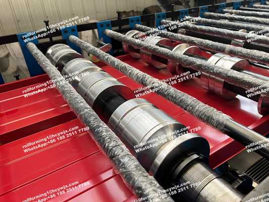Ethiopia 300 400 Double Roll Mantan Double Layer Roll Forming Mesin