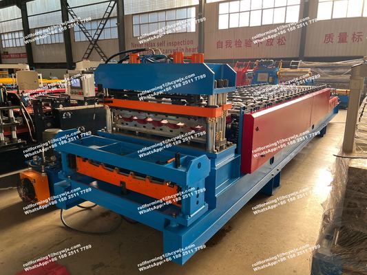 Mesin Membentuk Roll Layer Ganda Untuk Panel Dinding Atap Logam Bosnia dan Herzegovina