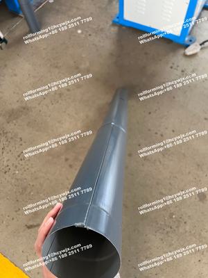 Air Hujan Baja Down Pipe Roll Forming Mesin 333