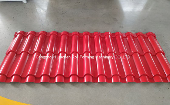 Roof Tile Double Layer 20m / Min 1200mm Mesin Roll Forming