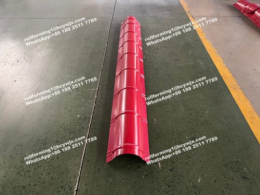 Steel Plate Make Ridge Cap tile Machine Ridge Cap Cold Roll forming Machine