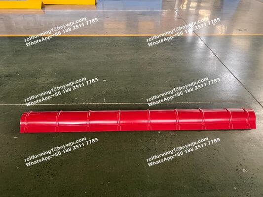 Steel Plate Make Ridge Cap tile Machine Ridge Cap Cold Roll forming Machine