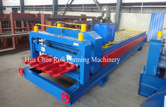 Roman Type Populer Glazed Tile Roll Forming Machine / Cold Roll Forming Machine