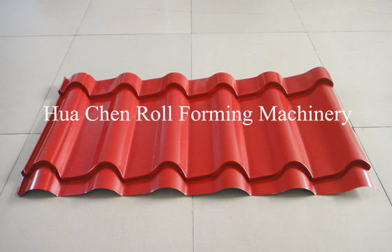 Roman Type Populer Glazed Tile Roll Forming Machine / Cold Roll Forming Machine