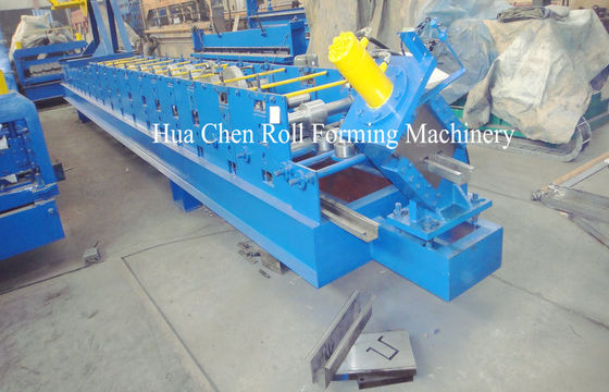 U Shape Purlin Metal Roll Forming Machine Untuk Plat Baja Warna