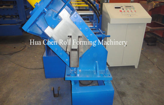 U Shape Purlin Metal Roll Forming Machine Untuk Plat Baja Warna