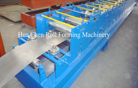 U Shape Purlin Metal Roll Forming Machine Untuk Plat Baja Warna