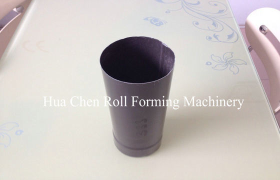 Steel Sheet warna Edaran downspout Roll Forming Machine Dengan 15 Baris