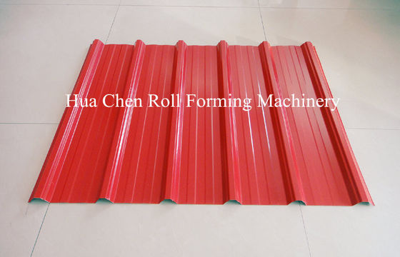 1220mm Bahan Baku Warna Steel Plate Atap Roll Forming Machine