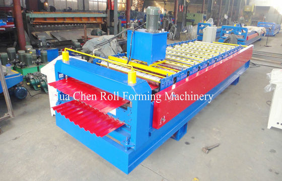 1.2 Inch Single Drive Atap Rantai / Dinding Logam Roll Forming Machines