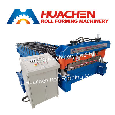 Kualitas tinggi baja plat membentuk roda / trapezoidal Ibr atap panel membentuk dan mesin rolling