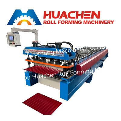 Metal Sheets Roofing Machine Mesin pembuatan ubin Mesin pembentuk gulung ubin atap bergelombang dan trapezoid