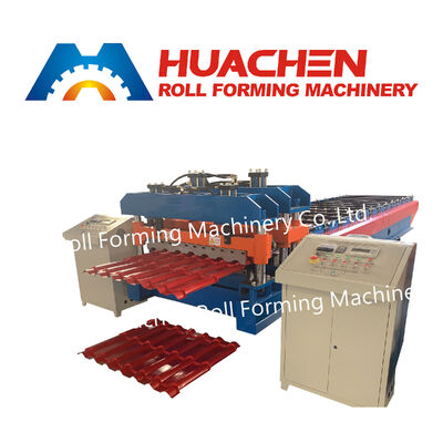 Produksi high-end galvanized sheet roofing steel IBR panel atap membentuk roller press